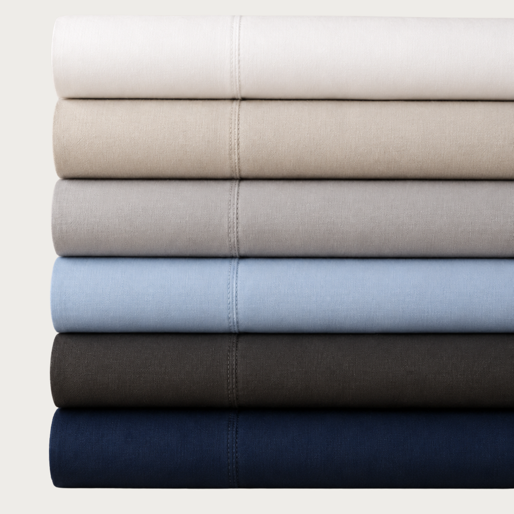 European Flax Linen Sheet Set | Stonewashed Linen - House of Ellory
