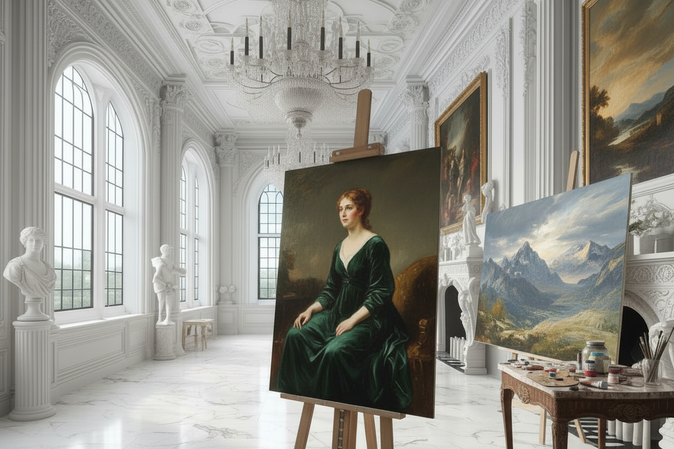Dramatic Palatial Art Studio