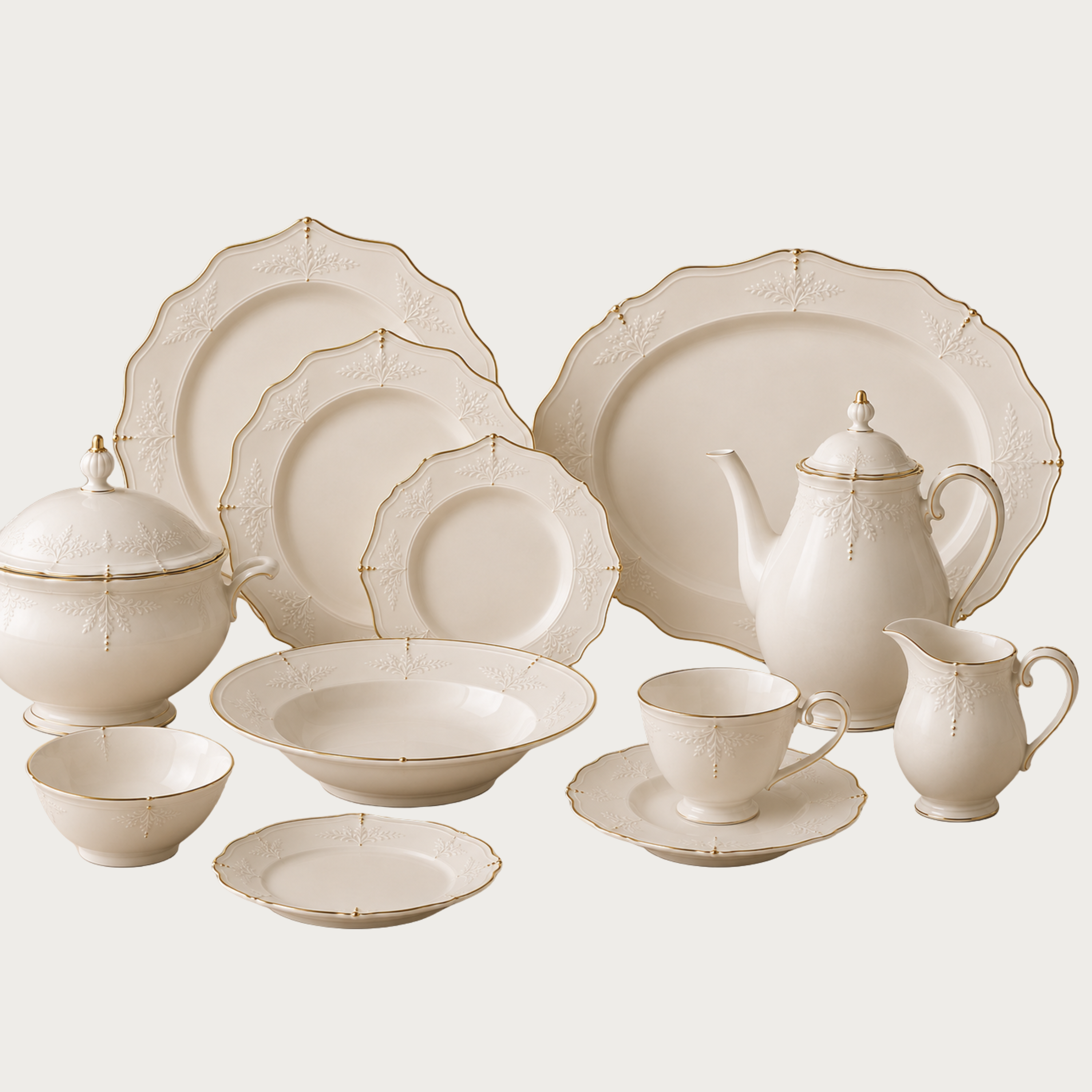 Villiers Dinnerware — Heritage Ivory