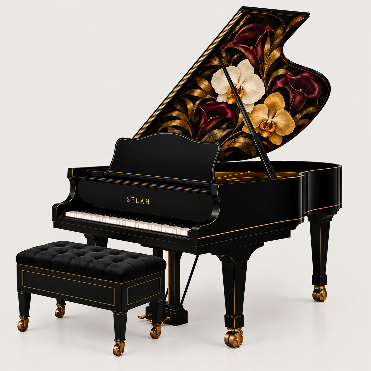 SELAH Botanical Baby Grand Piano