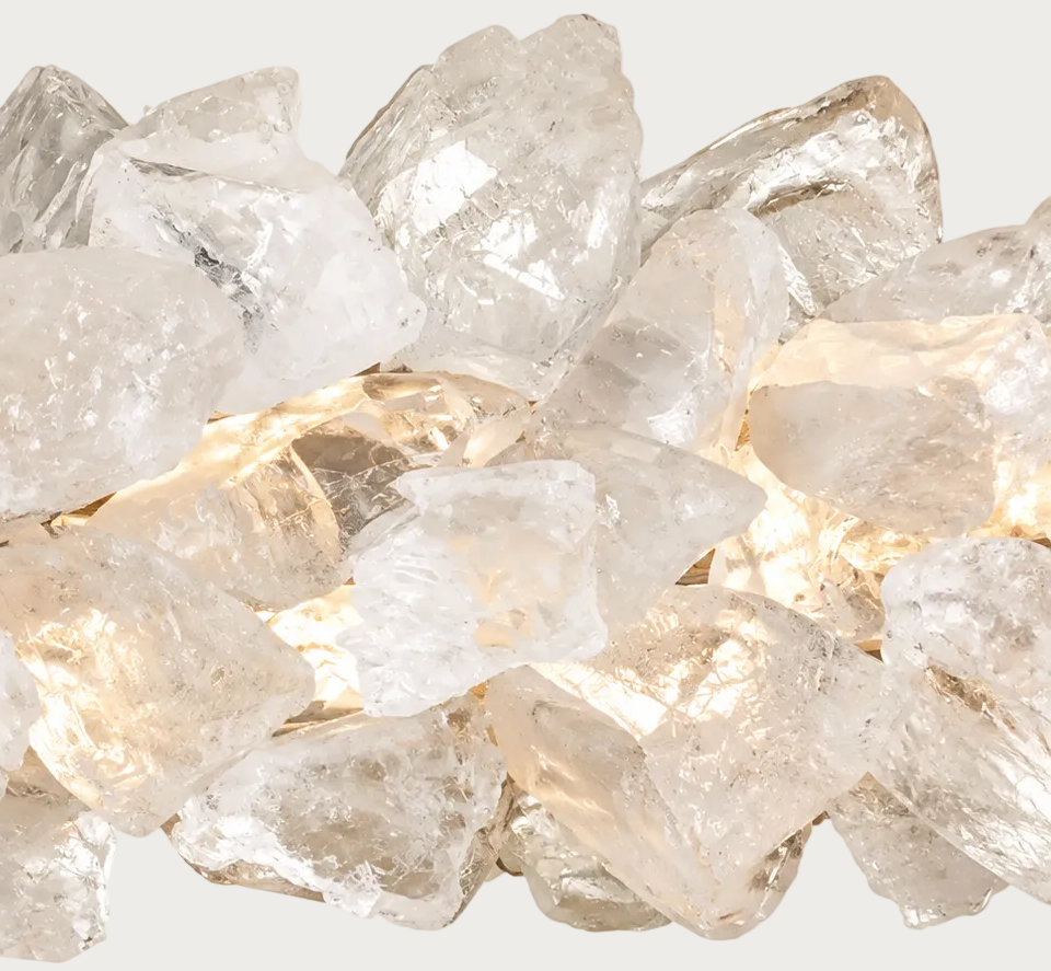 Radial Rock Crystal Chandelier