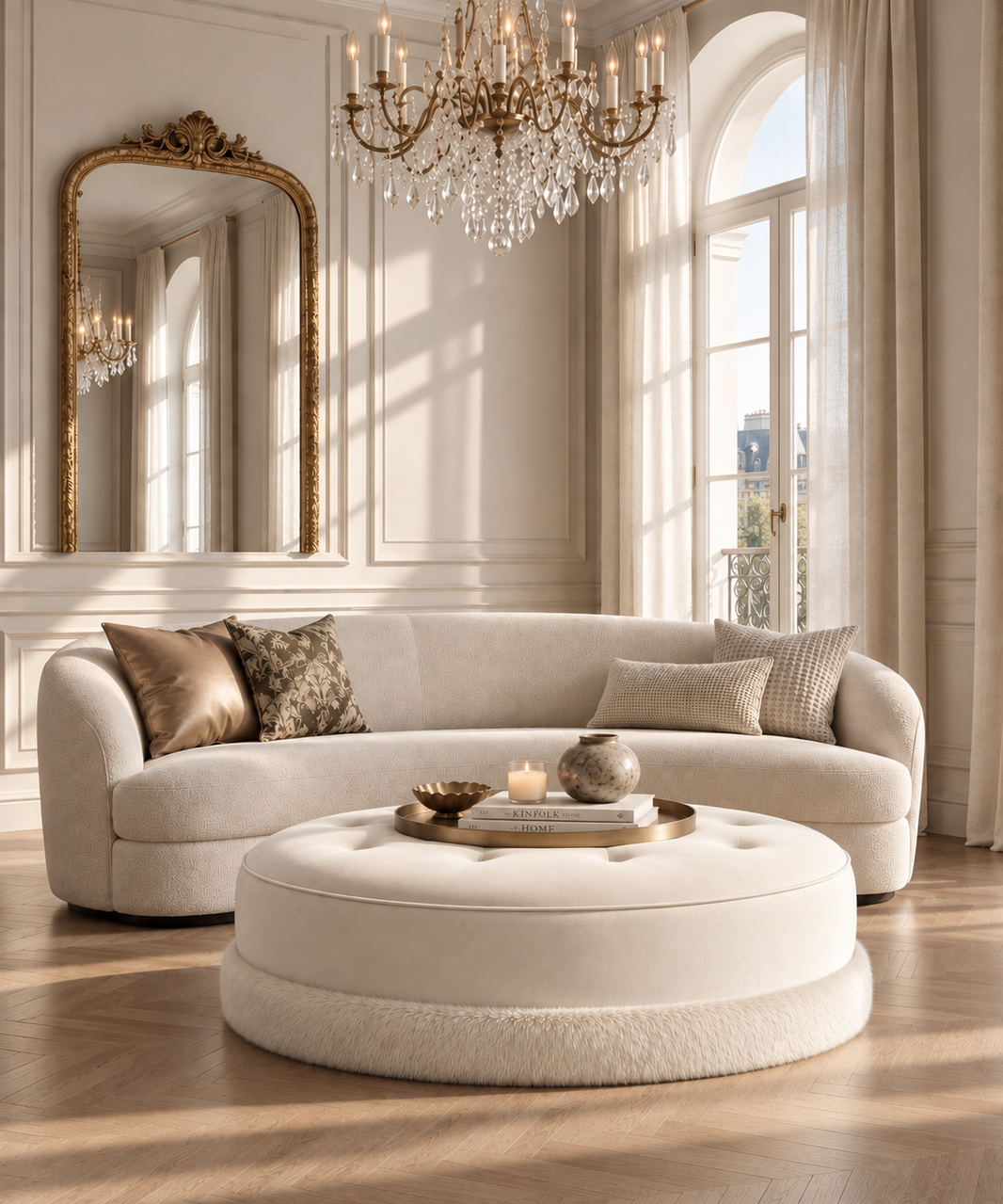 Josephine Cocktail Ottoman