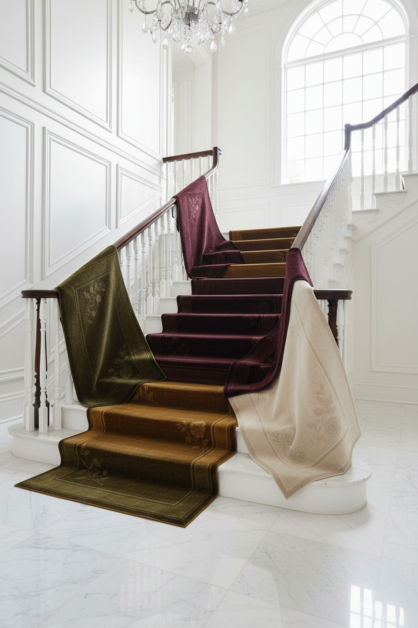 Botanical Rug Collection — Draped Staircase Editorial