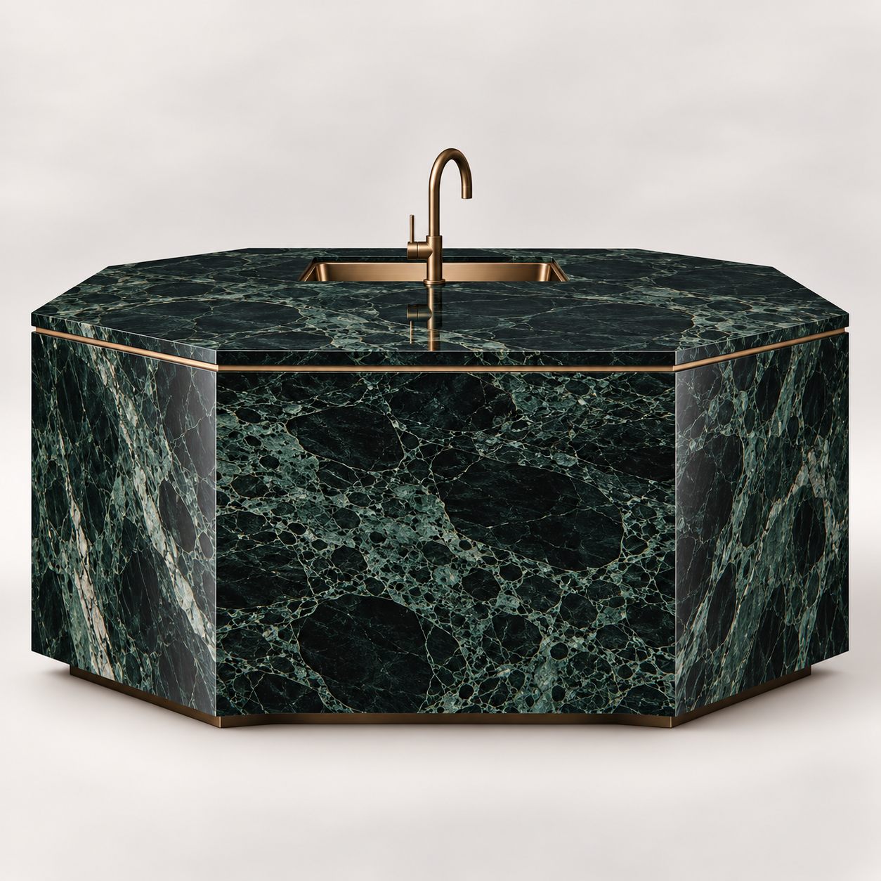 The Villeneuve Natural Stone Kitchen Island