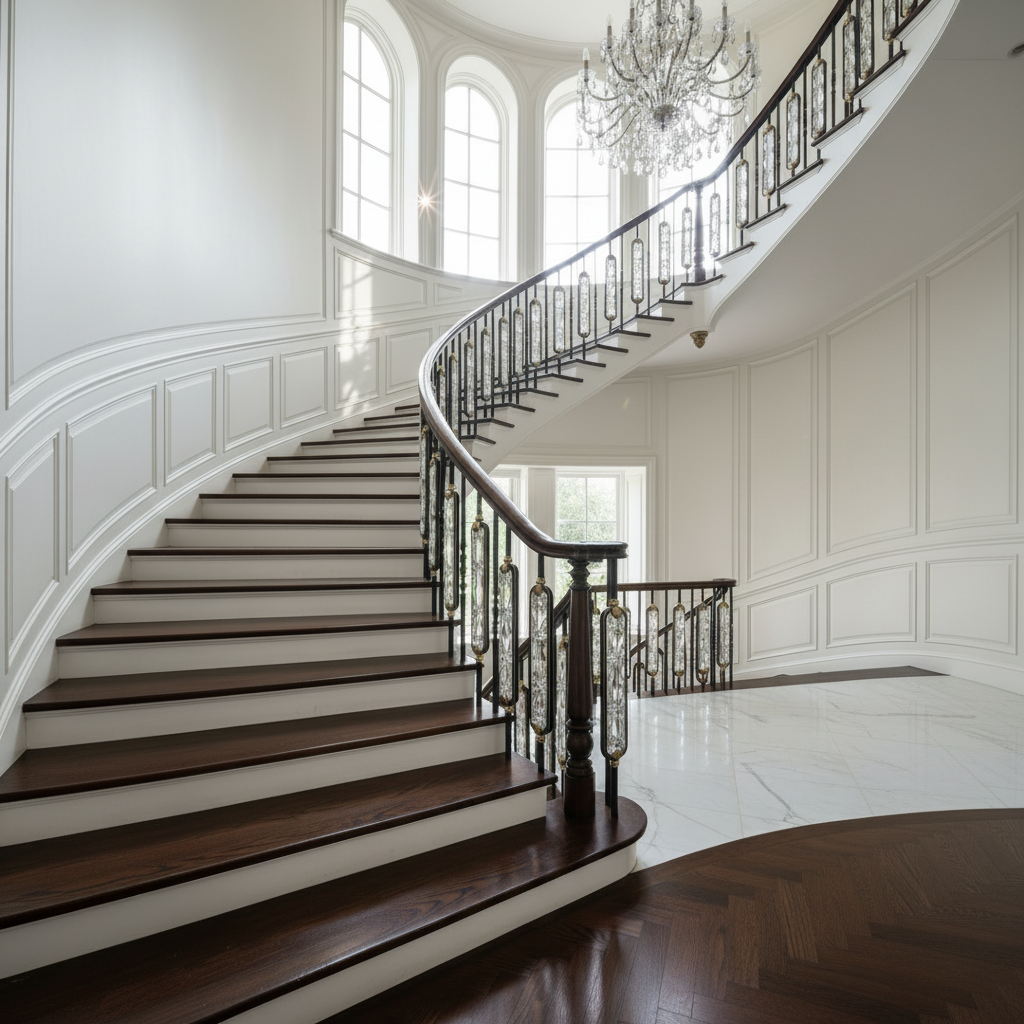 Grand Curved Staircase - 1:1