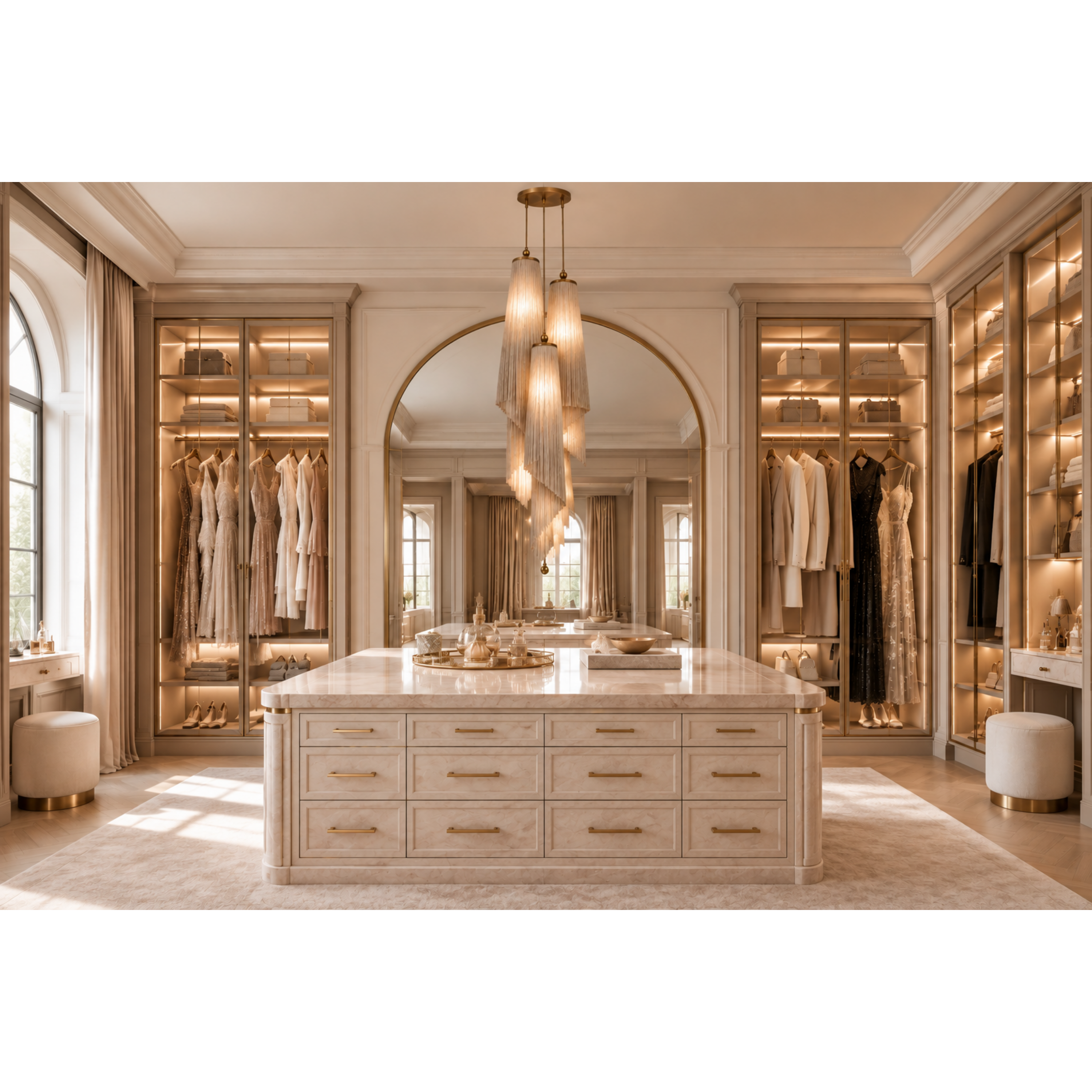 Langham Fringe Chandelier