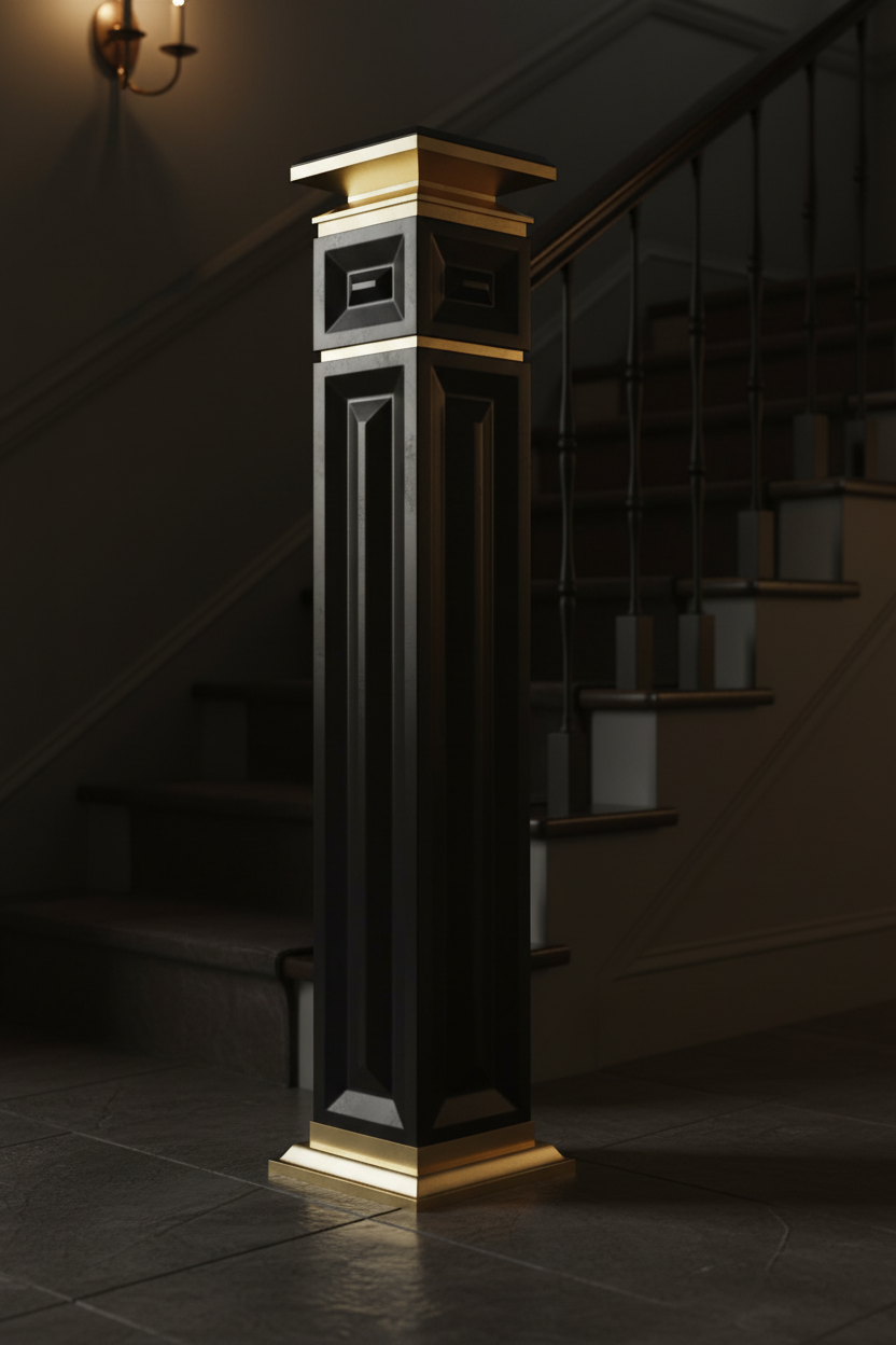 Square Newel — Candlelit Night