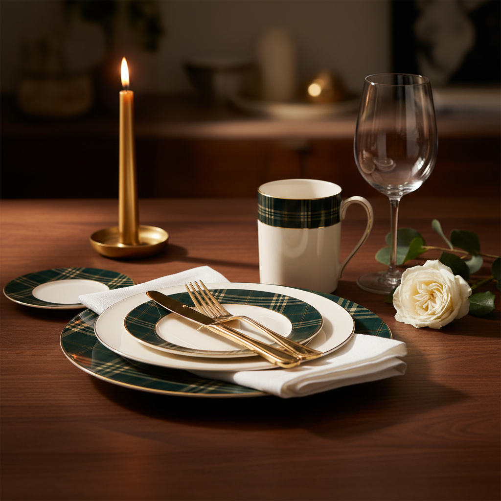 Tartan Dinnerware Hero Shot