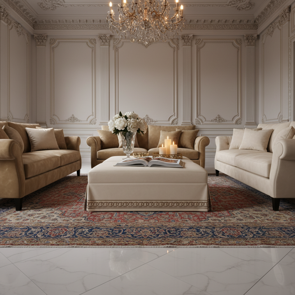 Upholstered Coffee Table Lifestyle