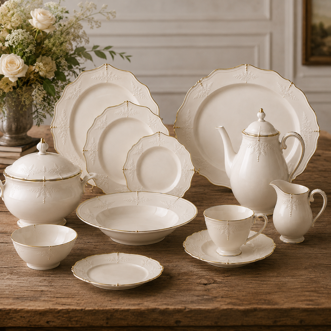 Villiers Dinnerware — Heritage Ivory