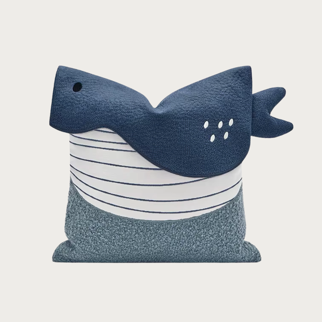 Mariner Whale Pillow